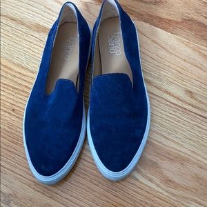Franco Sarto navy slip on sneakers